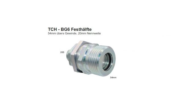 Hydraulikkupplung TCH – BG6 Festhälfte – T. Hoppe GmbH