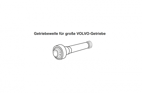 Welle 305mm für SR-, VT- , I-Shift-Getriebe  - mit Retarder - Ritzelverzahnung ZF, ohne Nadellager